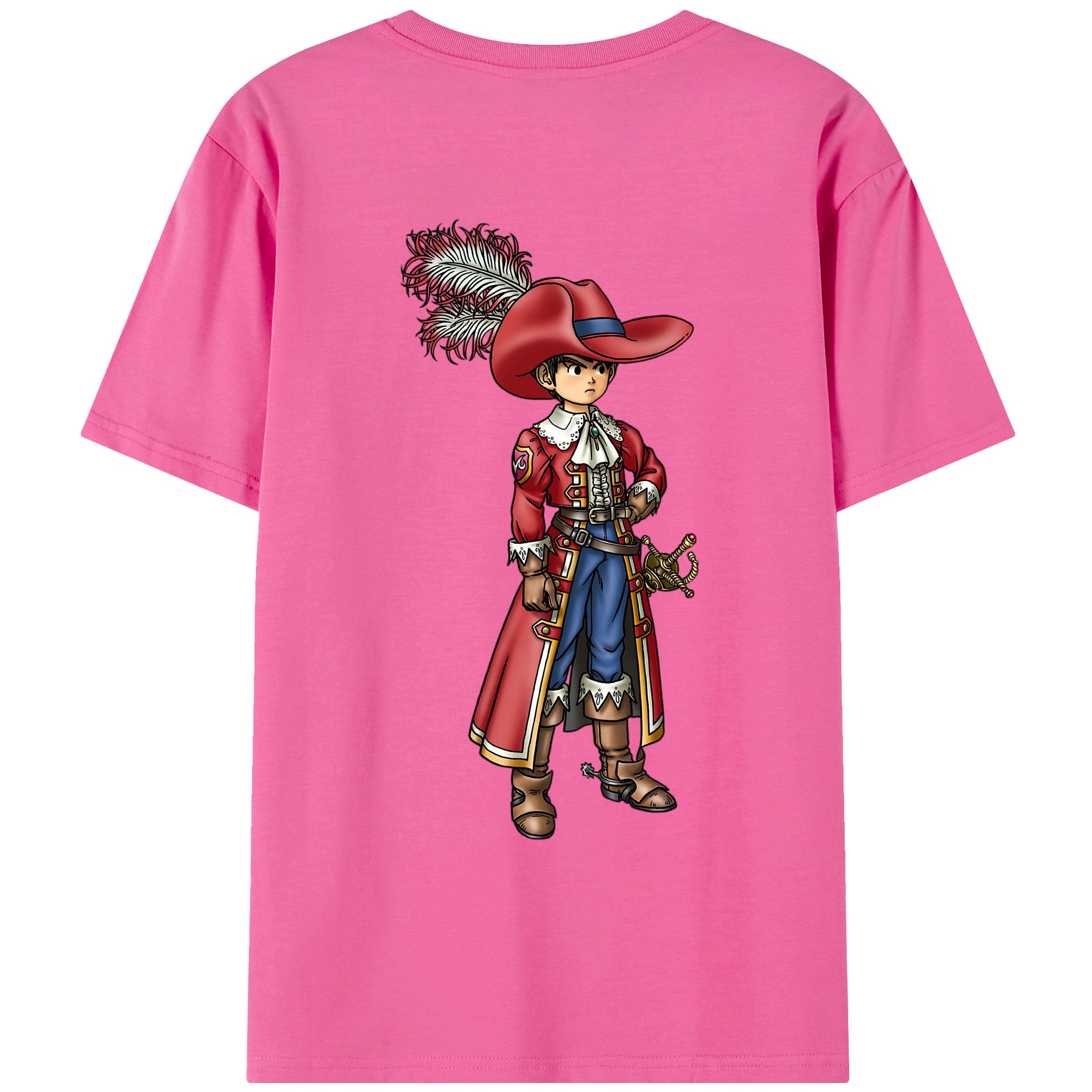 （画像用） ドラゴンクエスト Doragon Kuesuto Dragon Quest レディース半袖Tシャツ(バックプリント)